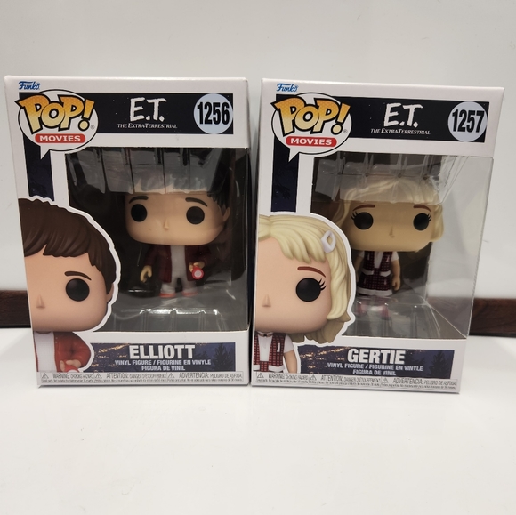 Funko Pop! E.T. The Extra Terrestrial Elliot #1256 Gertie #1257 - Picture 2 of 6